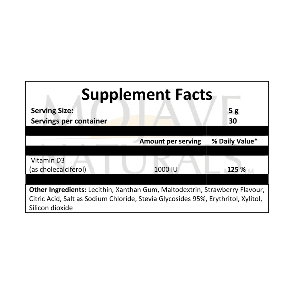 Liposomal Vitamin D3, 25 mcg (1000 IU), 30 Strawberry Flavored Sachets